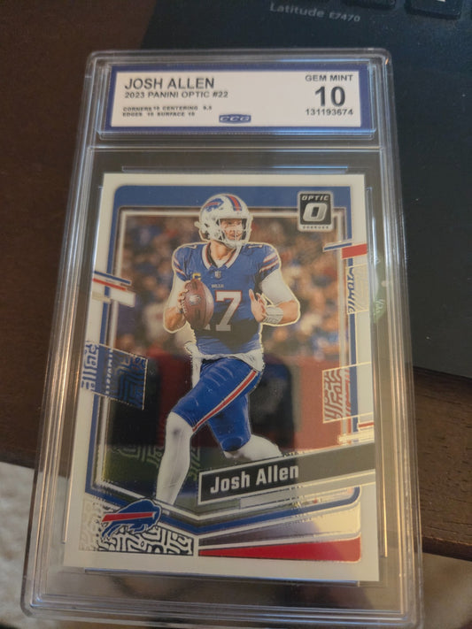 JOSH ALLEN 2023 PANINI OPTIC #22 GEN MINT 10