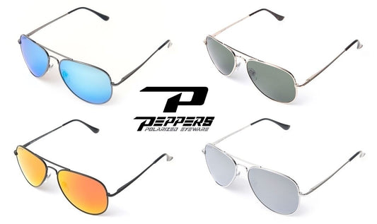 NEW Peppers Eyewear Freeway Mens Womens Aviator Round Polarized Sunglasses Rt