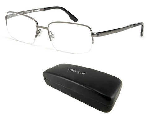 New Spy Optic Damian (54-17-135) Grey Mens Prescription Eyeglass Frames Msrp$160