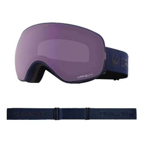 NEW Dragon Ski Goggles DR X2S BONUS/72/SHADOW/LLVIOLET+LLMIDNIGHT MSRP$230