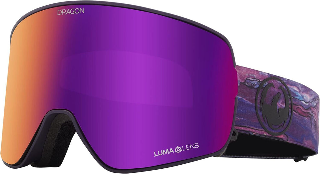 NEW Dragon Ski Goggles DR NFX2 BONUS/60/BENCHETSIG22/LLPURPLEION+LL MSRP$220