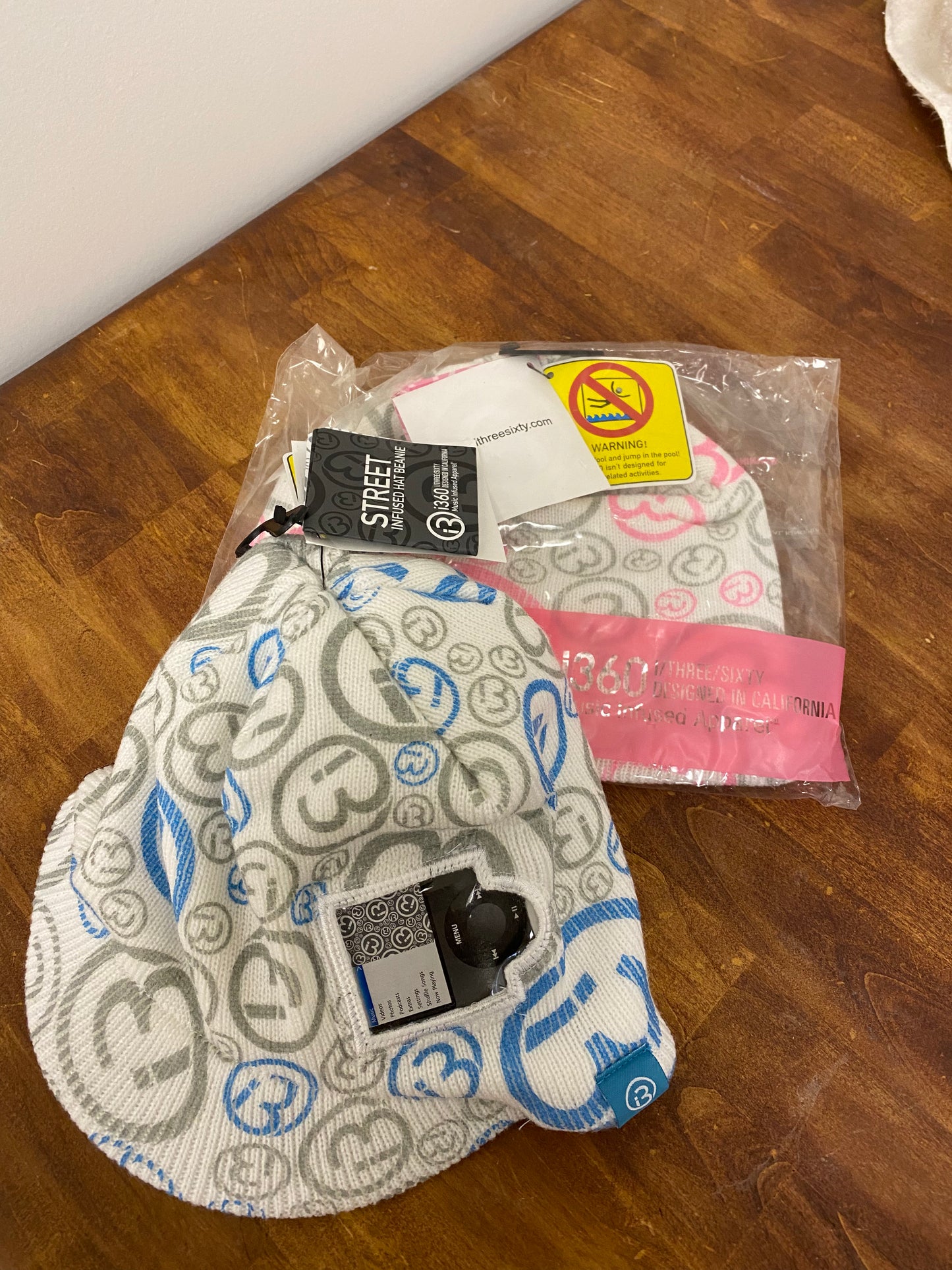 New Beanie Brand Snow Hats (Multiple colors and designs to choice from) with audio link