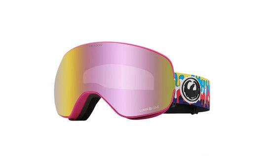 Dragon Ski Goggles DR X2S BONUS /72 /DRIP /LL PINKION+ LLD ARK SMOKE