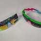 NEW Neff Brodie Pink/Blue/Green Sunglasses + pouch Msrp $50