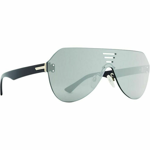 NEW VonZipper Alt Farva Black Silver Womens Fashion Rimless Sunglasses Msrp$140