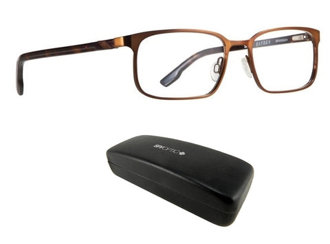 New Spy Optic Hayden (53-17-140) Brown Mens Prescription Eyeglass Frames Ret$160